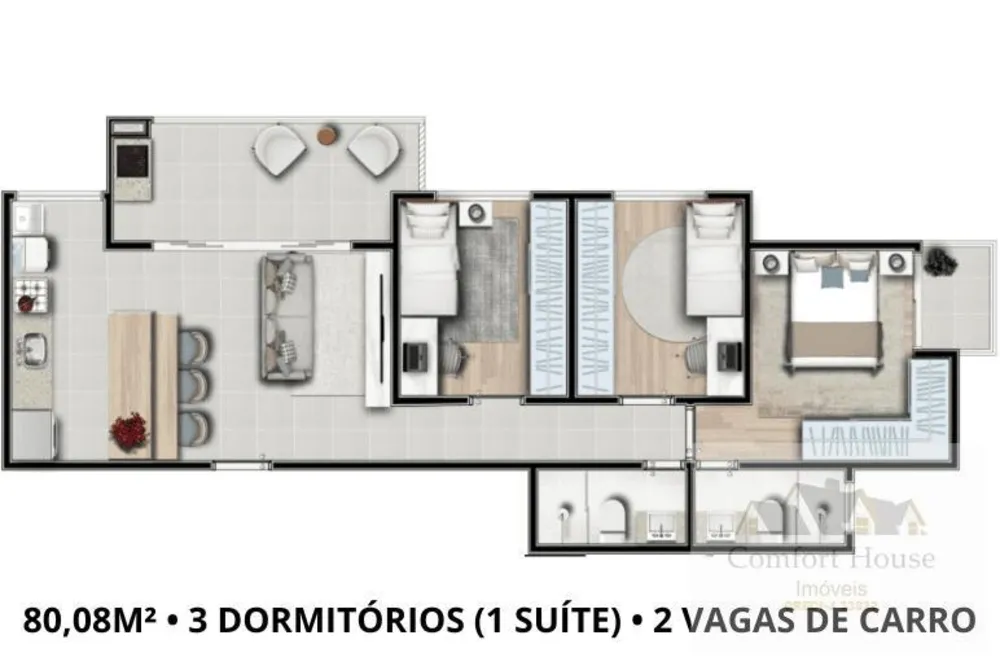 Apartamento, 2 quartos, 70 m² - Foto 8
