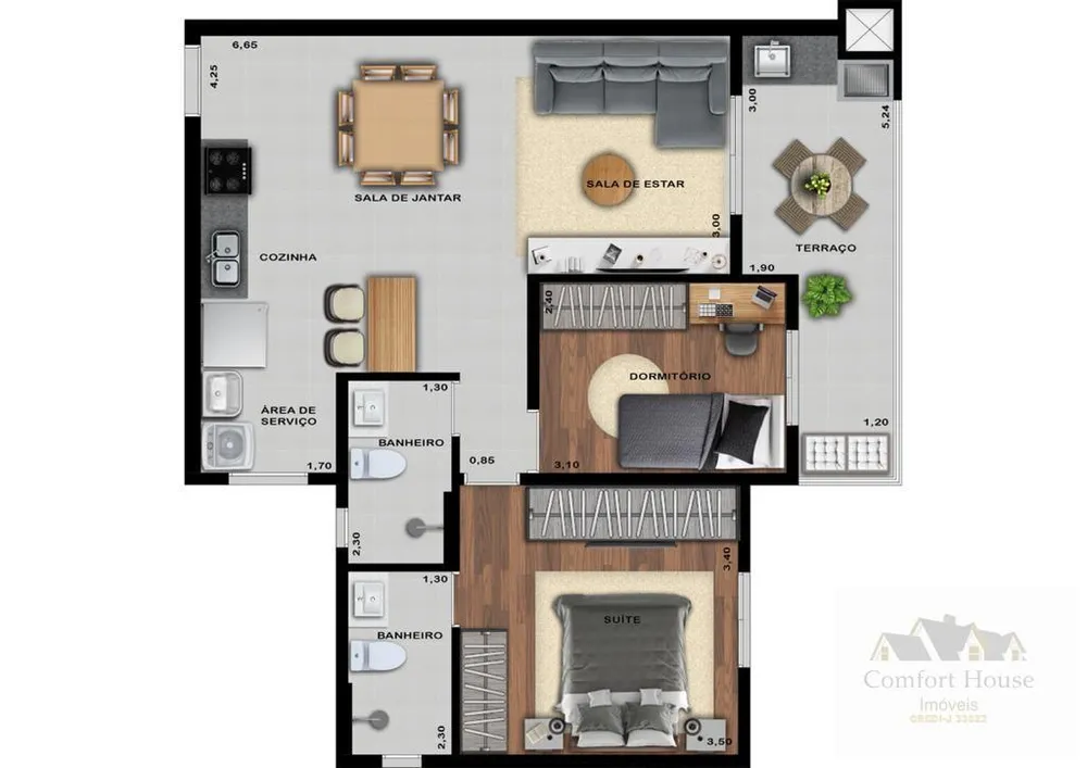 Apartamento, 2 quartos, 69 m² - Foto 12