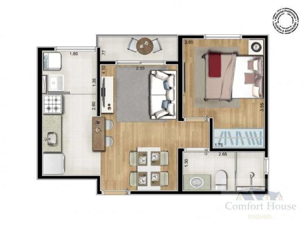 Casa, 1 quarto, 37 m² - Foto 15