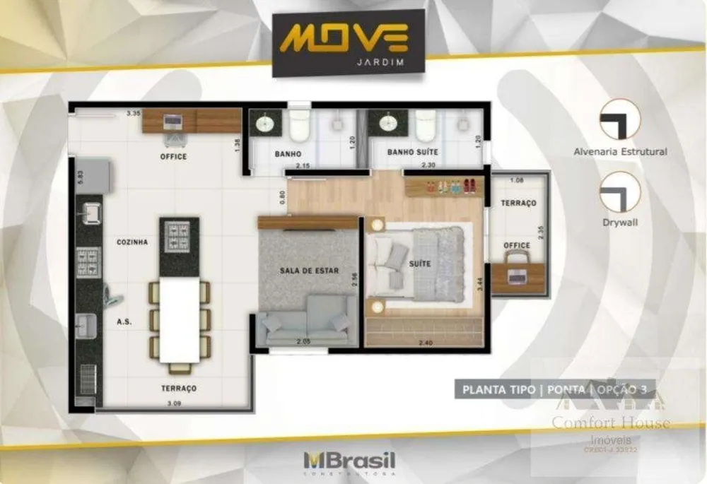 Cobertura, 2 quartos, 94 m² - Foto 9