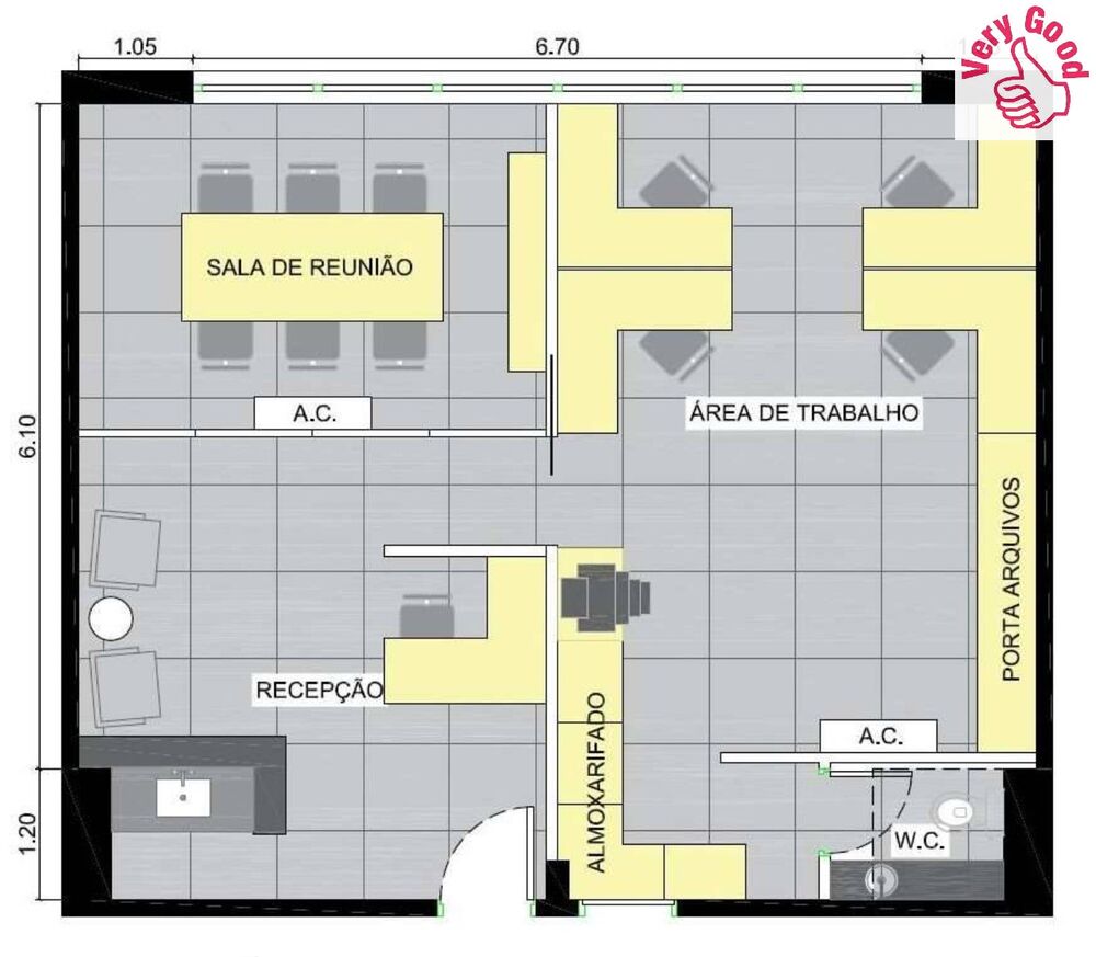Conjunto Comercial-Sala à venda e aluguel, 68m² - Foto 2