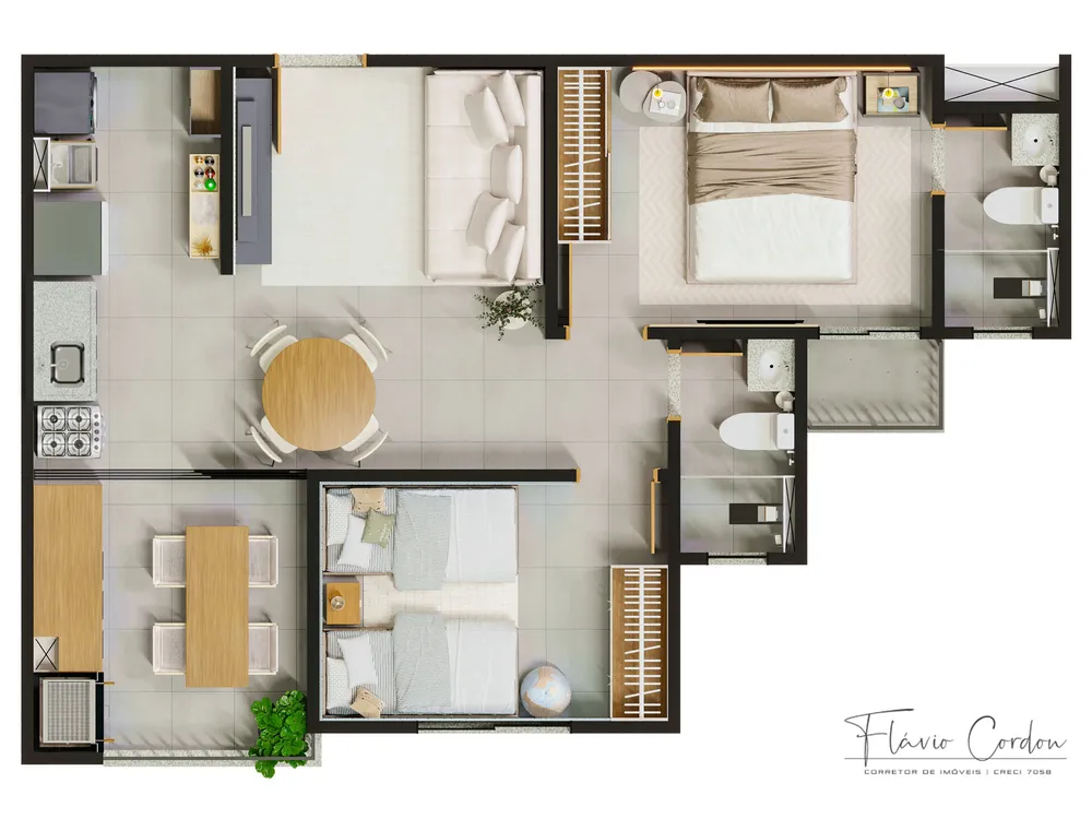 Apartamento, 2 quartos, 55 m² - Foto 19