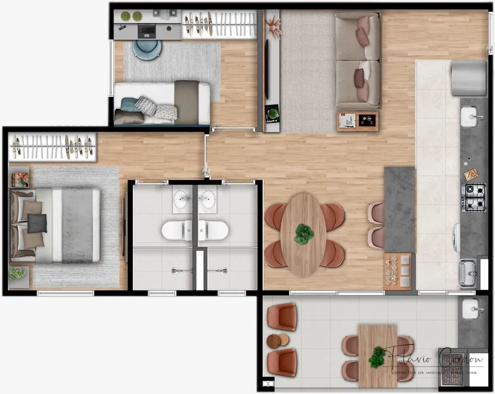 Apartamento, 2 quartos, 65 m² - Foto 7