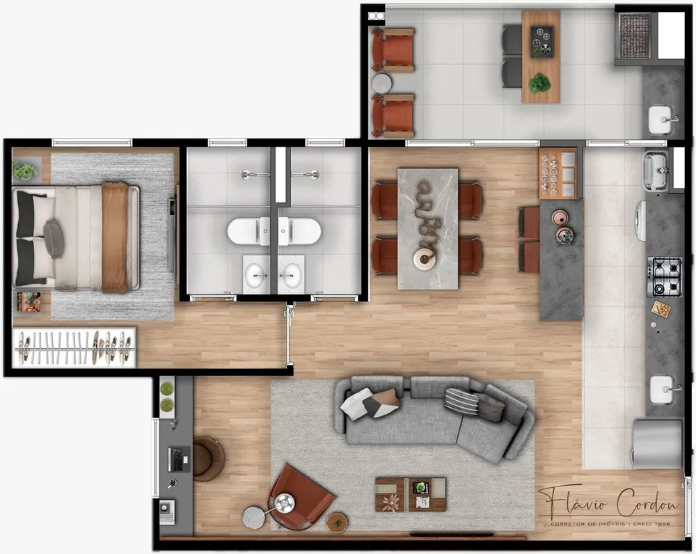 Apartamento, 2 quartos, 65 m² - Foto 8