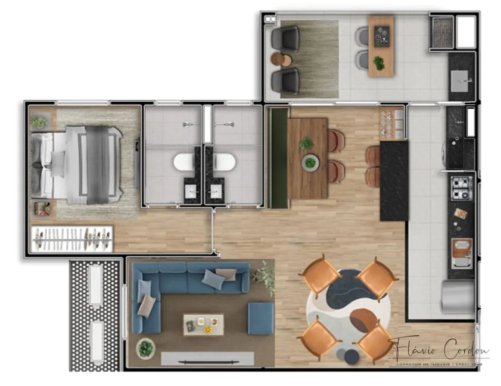 Apartamento, 2 quartos, 65 m² - Foto 8