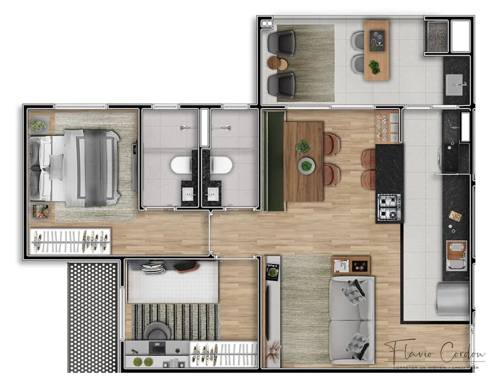 Apartamento, 2 quartos, 65 m² - Foto 1