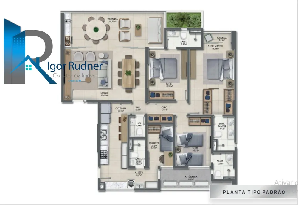 Apartamento, 3 quartos, 133 m² - Foto 11