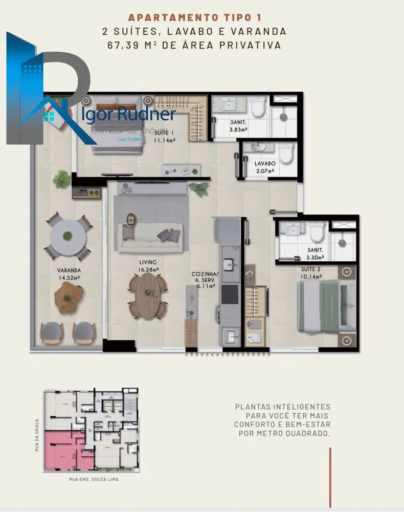 Apartamento, 2 quartos, 67 m² - Foto 12