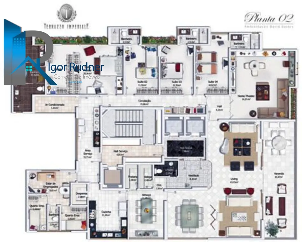 Apartamento, 4 quartos, 386 m² - Foto 2