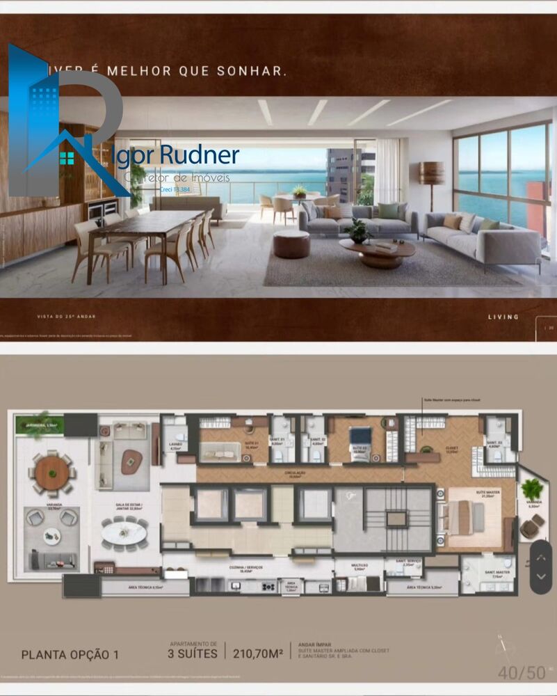 Apartamento, 4 quartos, 210 m² - Foto 1