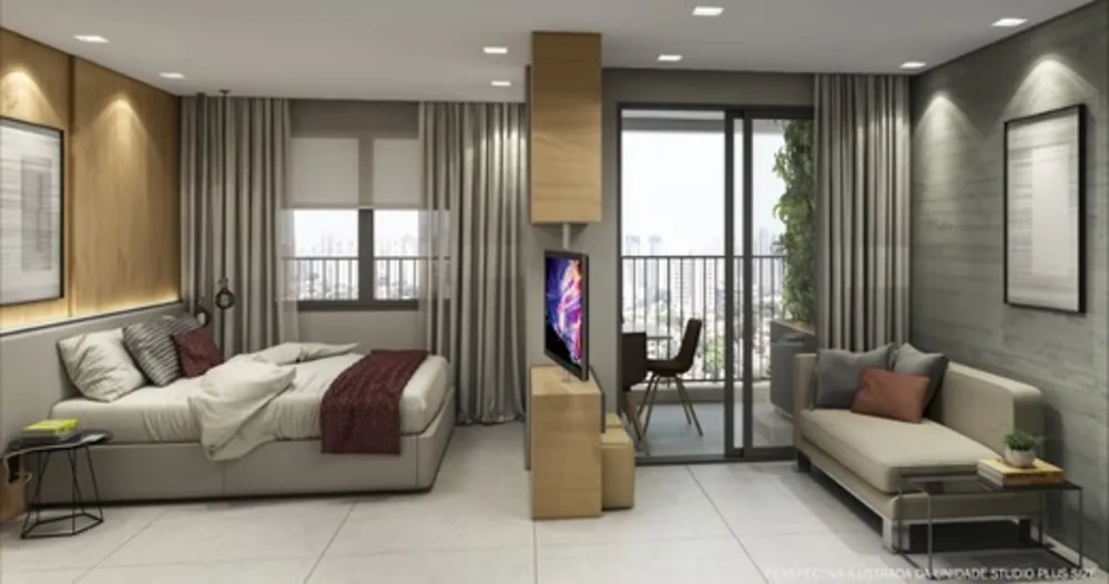 Apartamento, 1 quarto, 28 m² - Foto 2