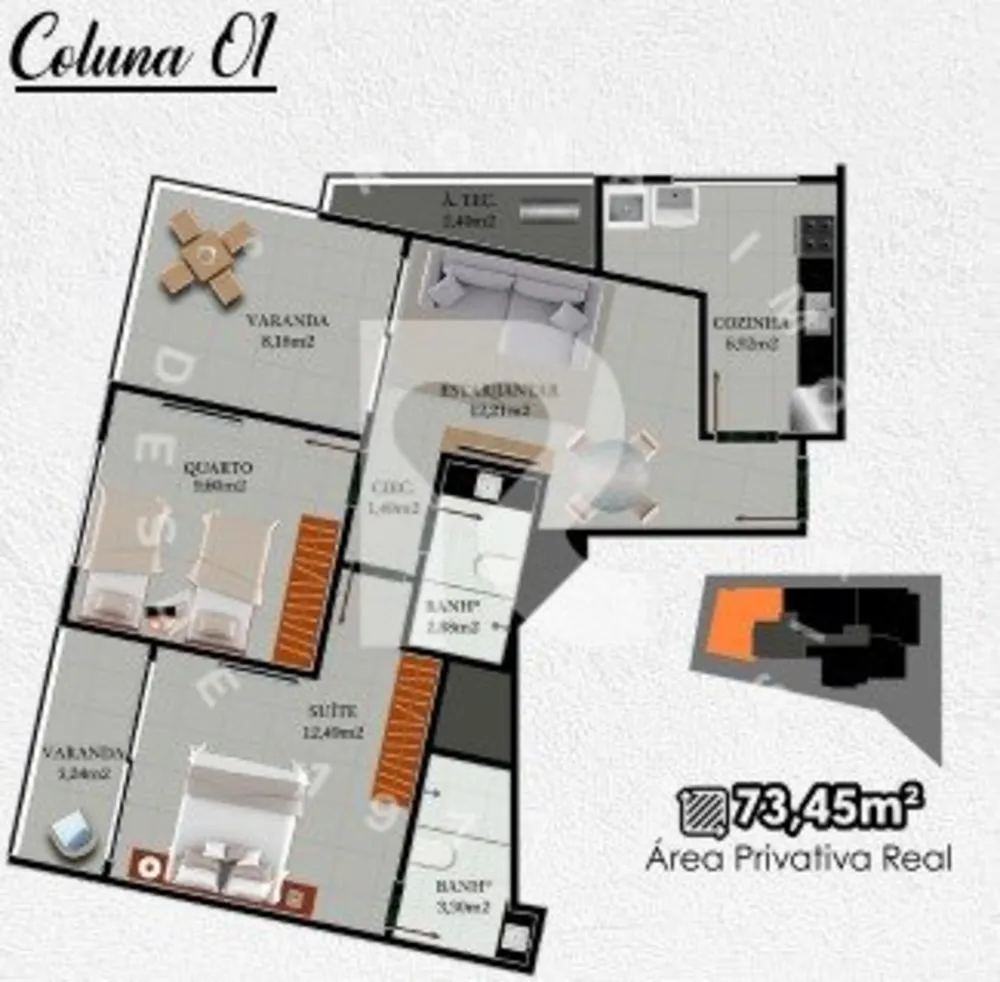 Apartamento, 2 quartos, 73 m² - Foto 4