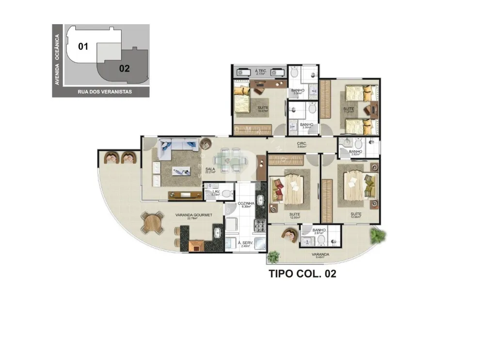 Apartamento, 4 quartos, 135 m² - Foto 11