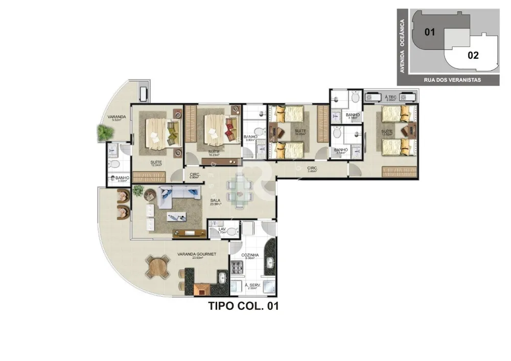 Apartamento, 4 quartos, 135 m² - Foto 10