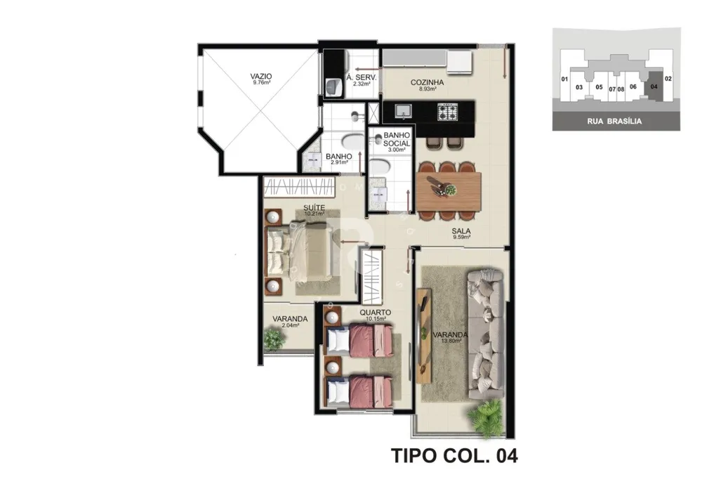 Apartamento, 2 quartos, 72 m² - Foto 12