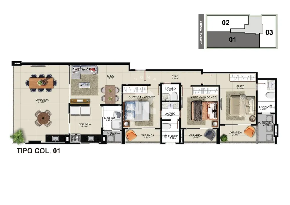 Apartamento, 3 quartos, 117 m² - Foto 6
