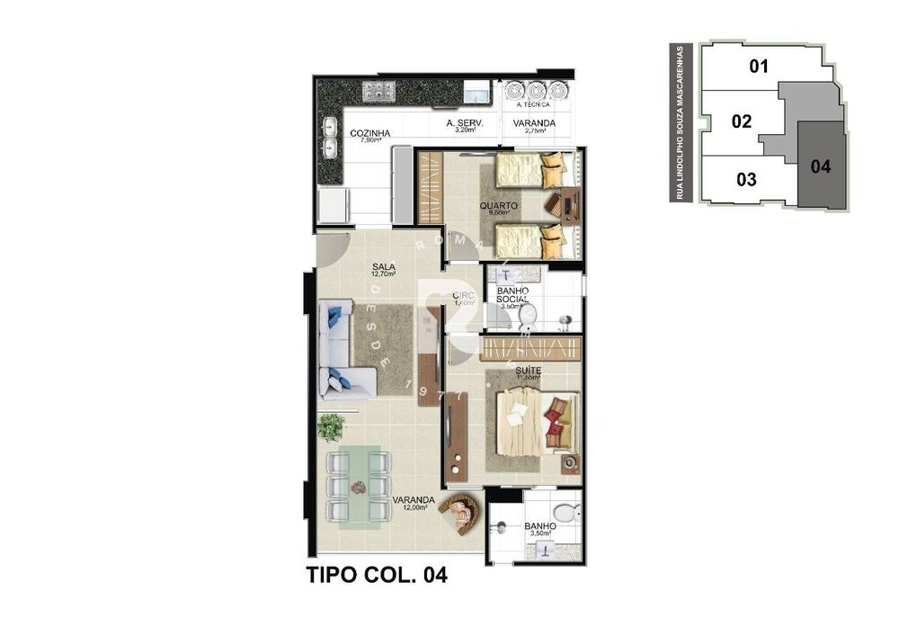 Apartamento, 2 quartos, 73 m² - Foto 1