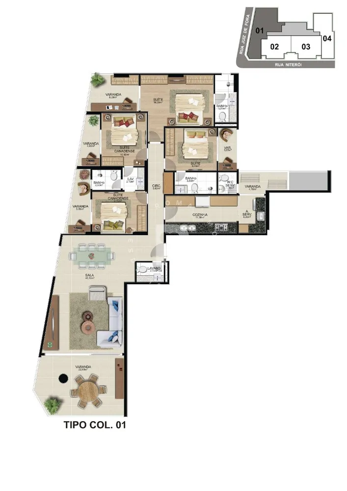 Apartamento, 3 quartos, 123 m² - Foto 6