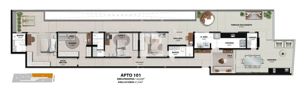 Apartamento, 1 quarto, 78 m² - Foto 13