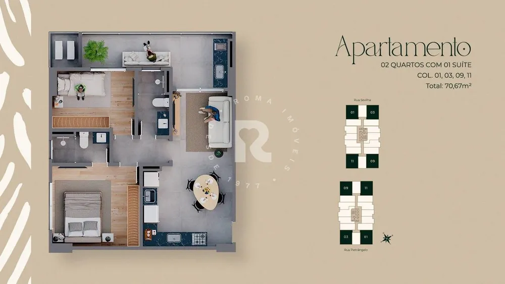 Apartamento, 2 quartos, 70 m² - Foto 9