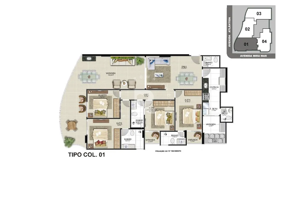 Apartamento, 4 quartos, 148 m² - Foto 9