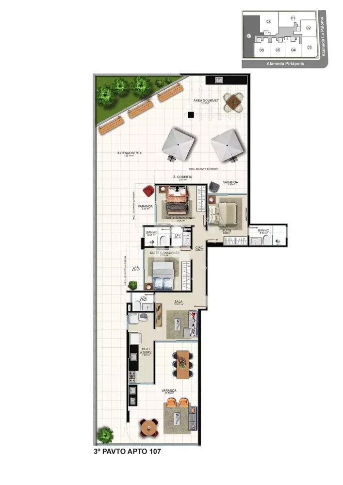 Apartamento, 3 quartos, 175 m² - Foto 9