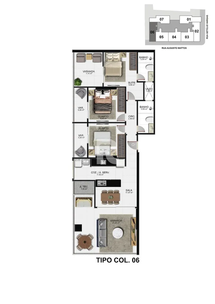 Apartamento, 3 quartos, 100 m² - Foto 8