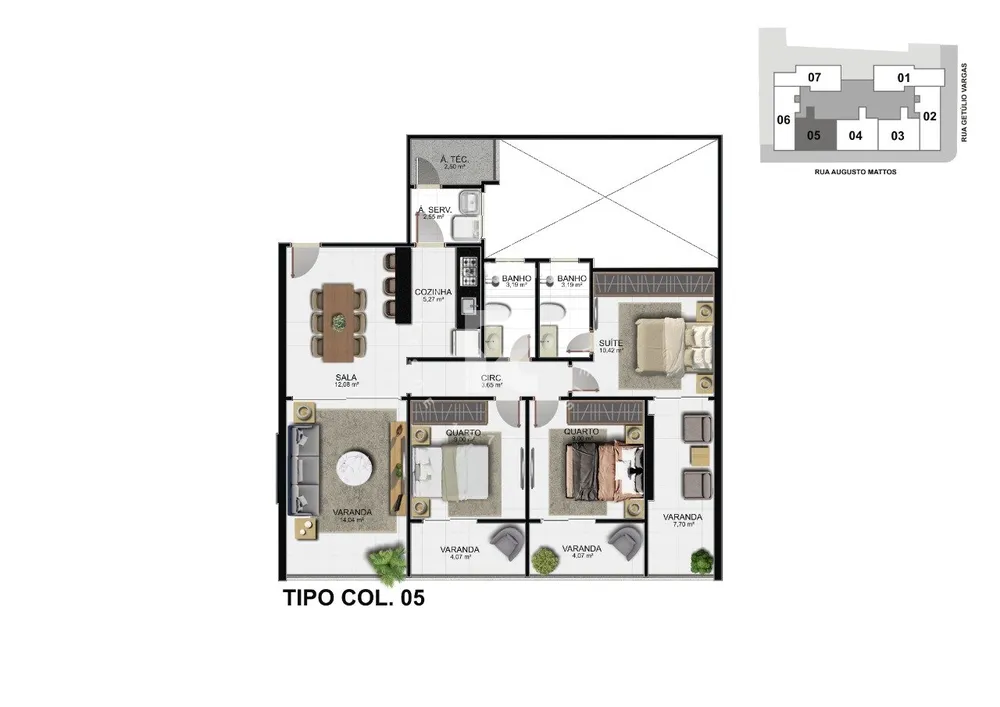 Apartamento, 3 quartos, 100 m² - Foto 5