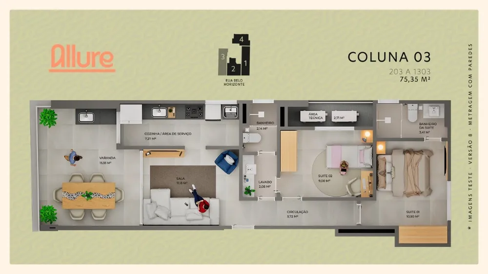 Apartamento, 2 quartos, 65 m² - Foto 6