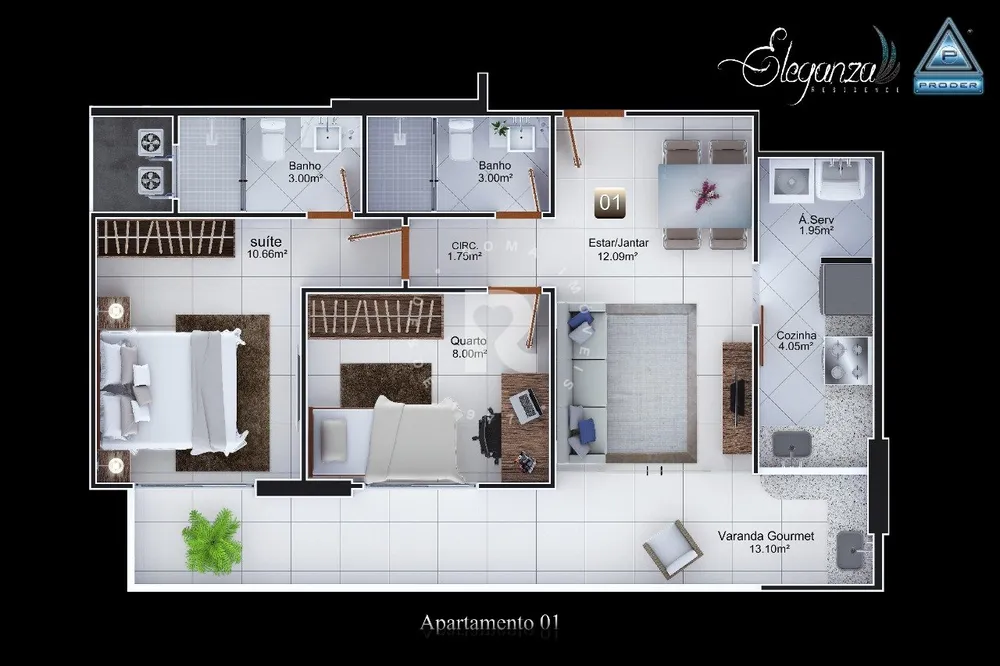 Apartamento, 2 quartos, 65 m² - Foto 11