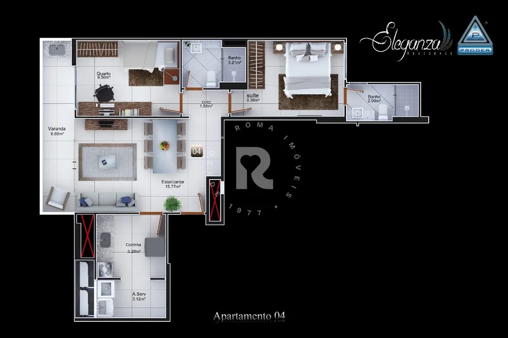 Apartamento, 2 quartos, 65 m² - Foto 9