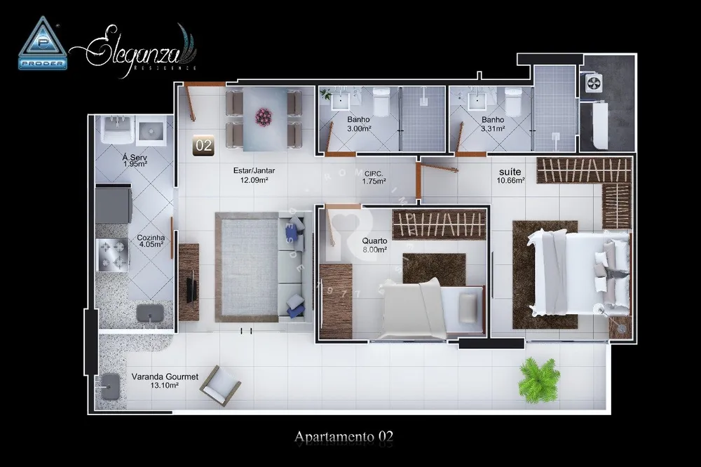 Apartamento, 2 quartos, 65 m² - Foto 8