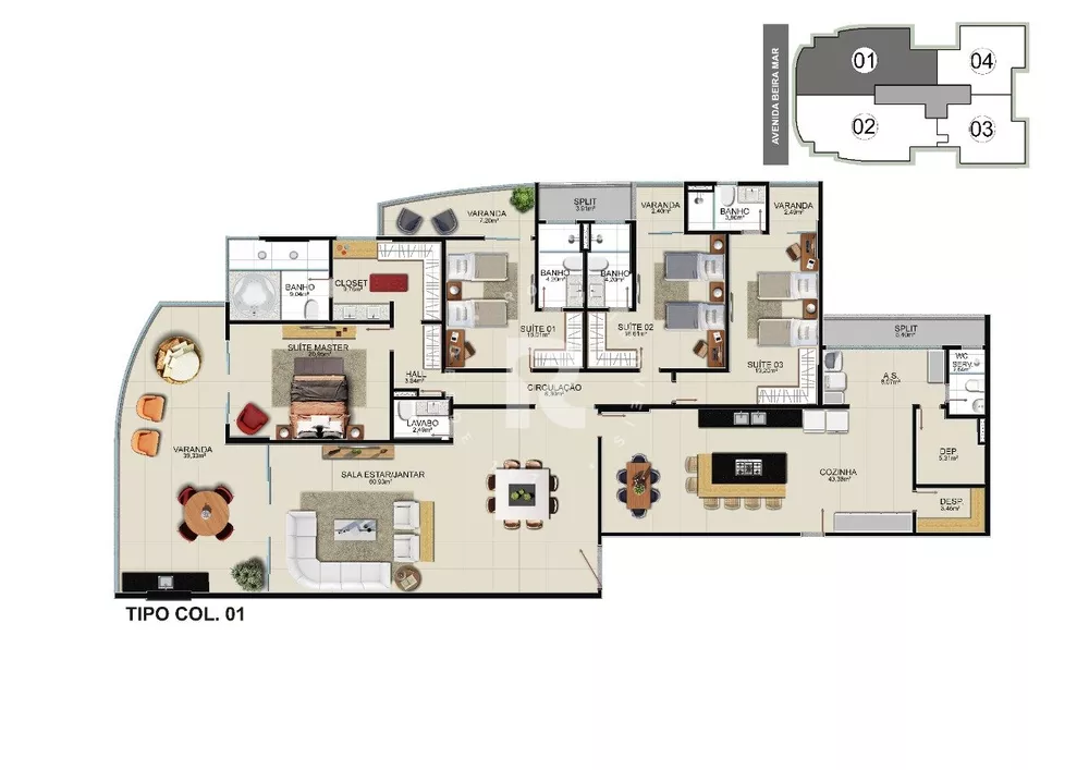 Apartamento, 4 quartos, 206 m² - Foto 11