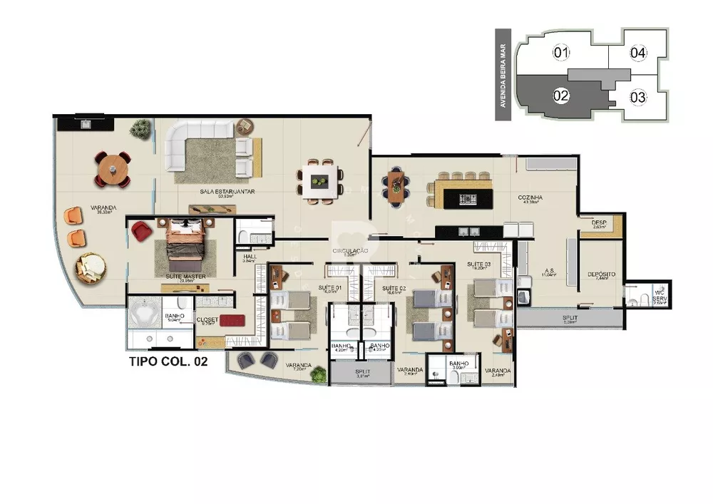 Apartamento, 4 quartos, 206 m² - Foto 12