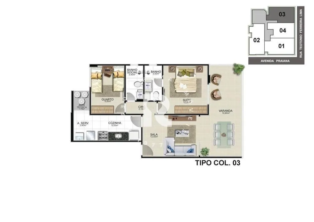Apartamento, 3 quartos, 92 m² - Foto 9