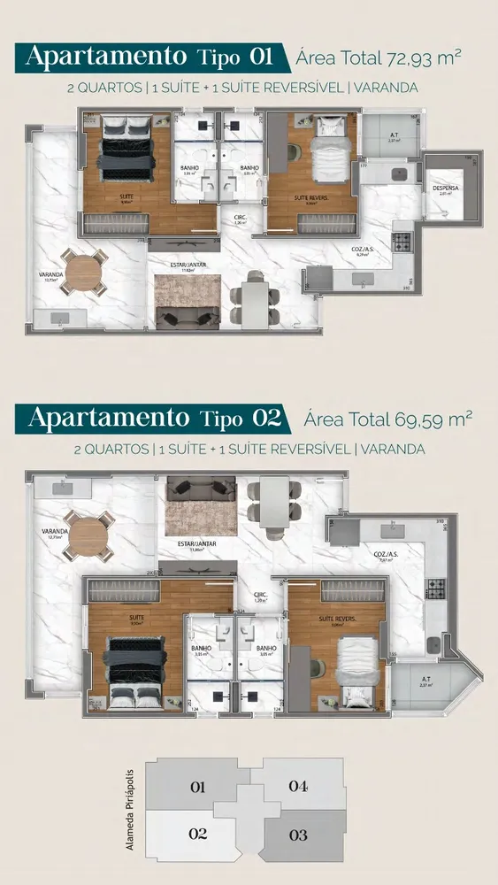 Apartamento, 2 quartos, 66 m² - Foto 6