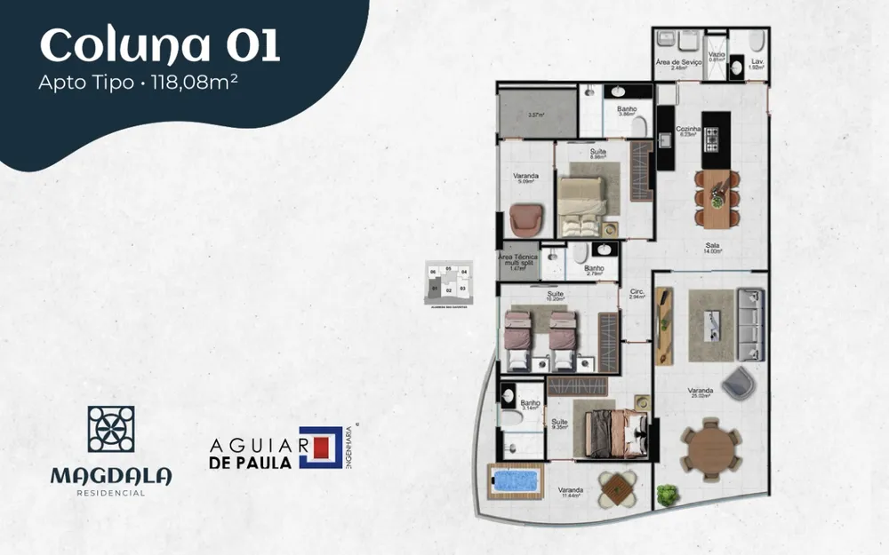 Apartamento, 2 quartos, 69 m² - Foto 10