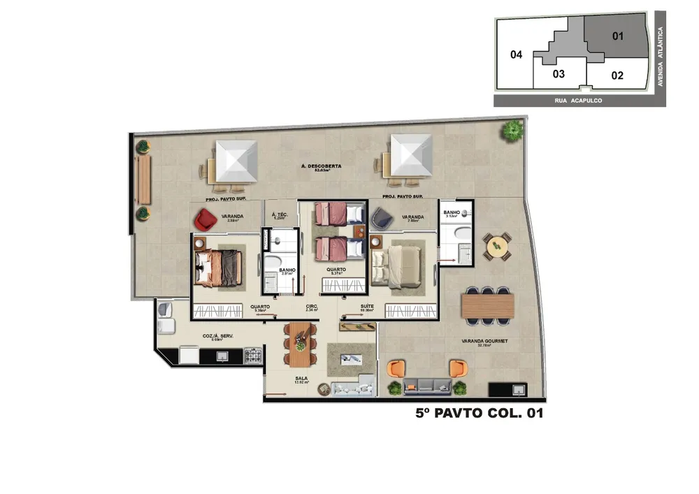 Apartamento, 3 quartos, 164 m² - Foto 9