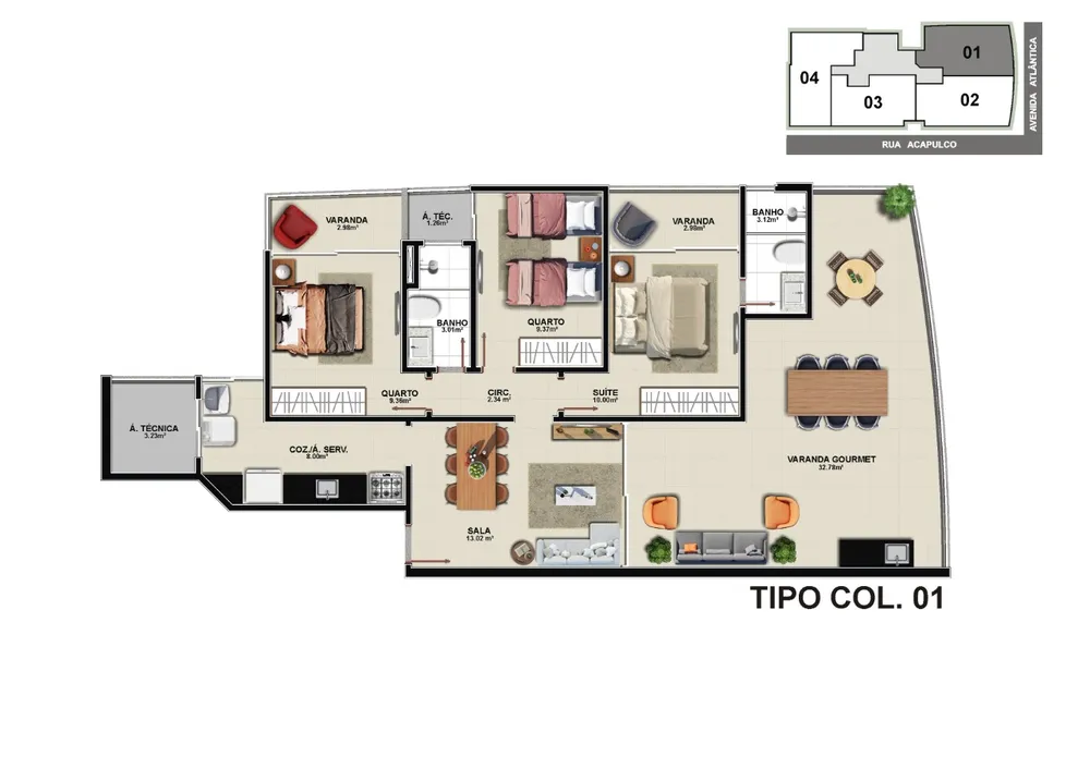 Apartamento, 3 quartos, 164 m² - Foto 8