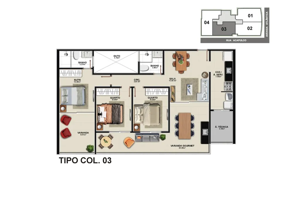 Apartamento, 3 quartos, 164 m² - Foto 10