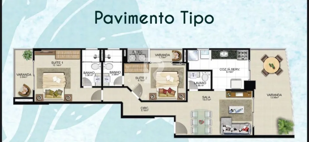 Apartamento, 2 quartos, 90 m² - Foto 4
