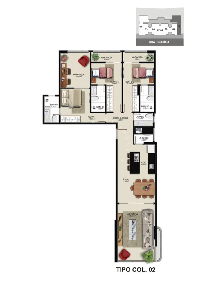 Apartamento, 1 quarto, 29 m² - Foto 13