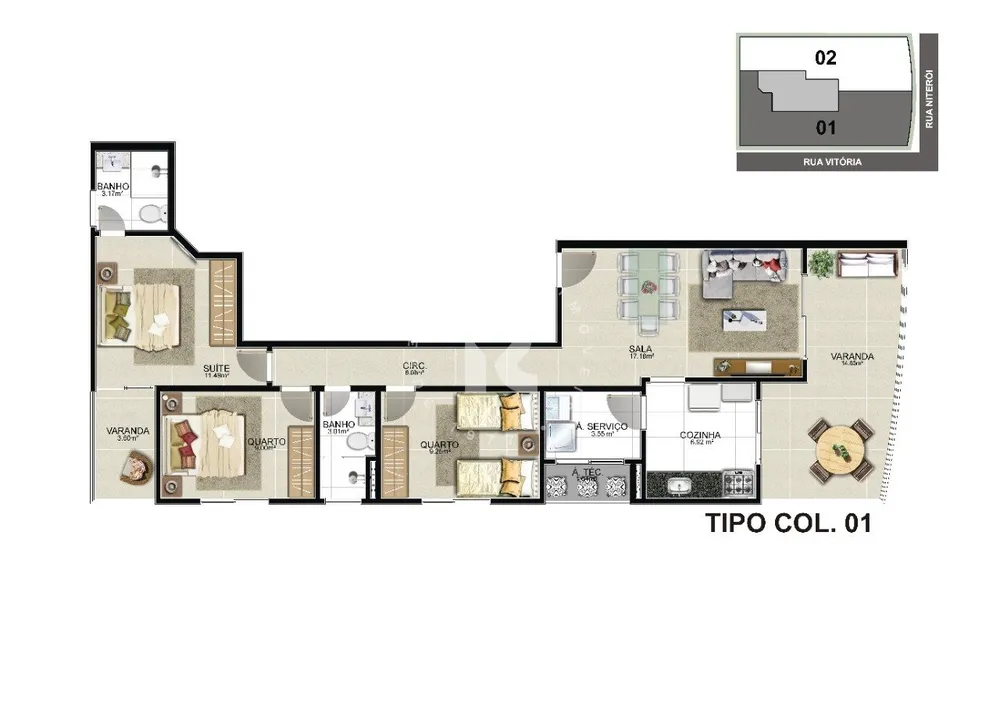 Apartamento, 2 quartos, 92 m² - Foto 14