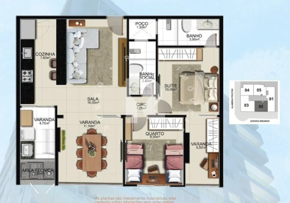 Apartamento, 2 quartos, 76 m² - Foto 4