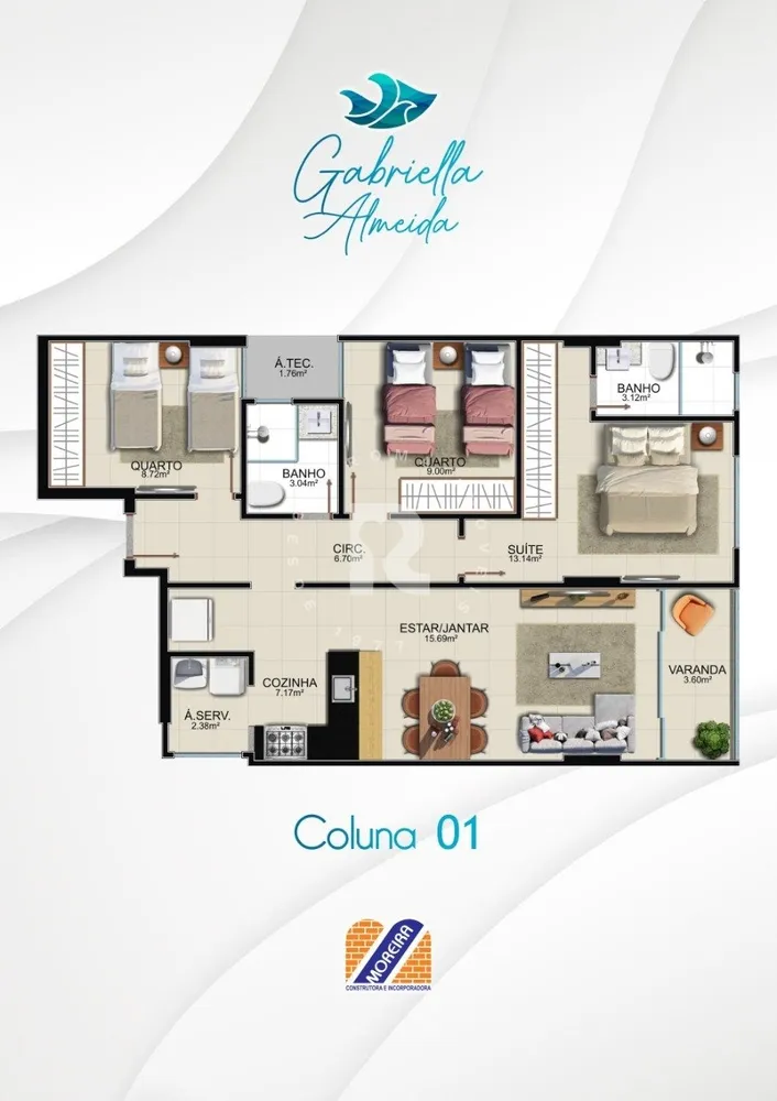 Apartamento, 2 quartos - Foto 2