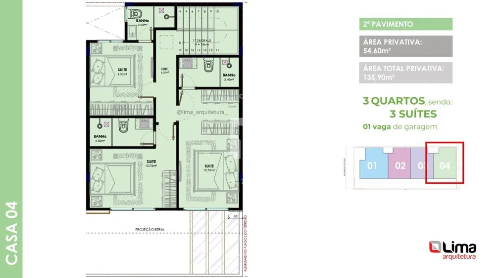 Casa, 3 quartos, 135 m² - Foto 7