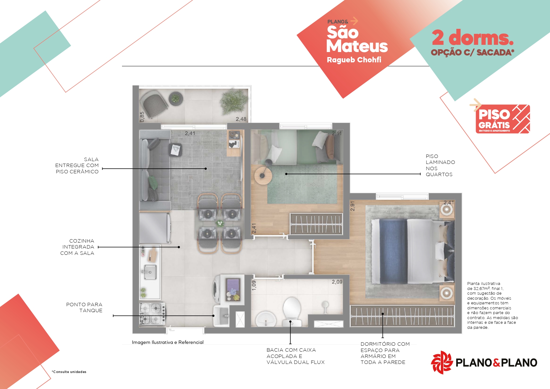 Apartamento à venda com 2 quartos, 35m² - Foto 8