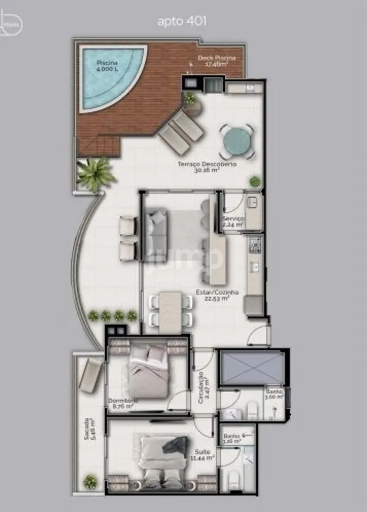 Cobertura, 2 quartos, 120 m² - Foto 13