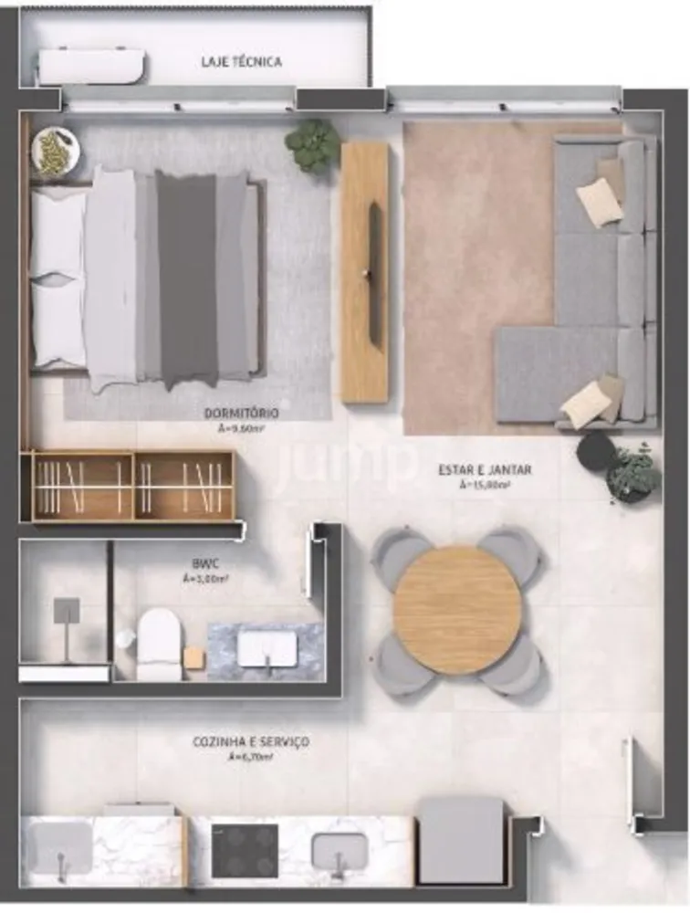 Apartamento, 1 quarto, 40 m² - Foto 4