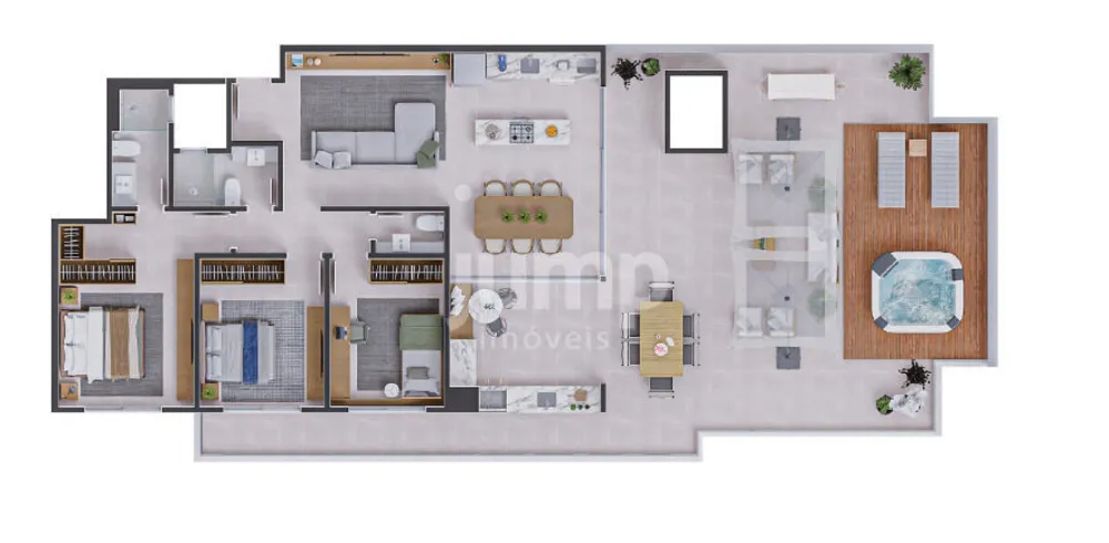 Cobertura, 3 quartos, 186 m² - Foto 3